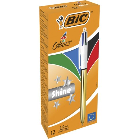 Długopis olejowy SHINE wkład mix 1,0mm Bic (964774) Bic