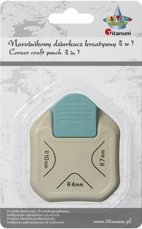 Dziurkacz ozdobny Craft-Fun Series kreatywny narożny 3w1 Titanum (T-6630-1) Titanum