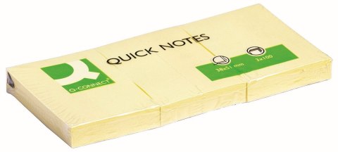 Notes samoprzylepny (karteczki) żółty 100k [mm:] 38x51 Q-Connect (KF10500) Q-Connect
