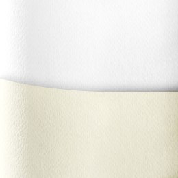 Papier ozdobny (wizytówkowy) savanna biały 20 arkuszy A4 biały 200g Galeria Papieru (204801) Galeria Papieru