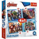 Puzzle Trefl Avengers 4w1 el. (34386) Trefl