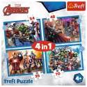 Puzzle Trefl Avengers 4w1 el. (34386) Trefl