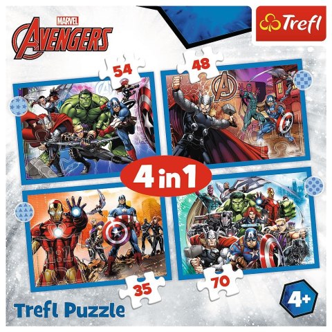 Puzzle Avengers 4w1 el. Trefl (34386) Trefl