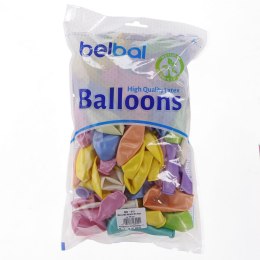 Balon gumowy Partydeco perłowy 100 szt mix 12cal (12M-000P) Partydeco