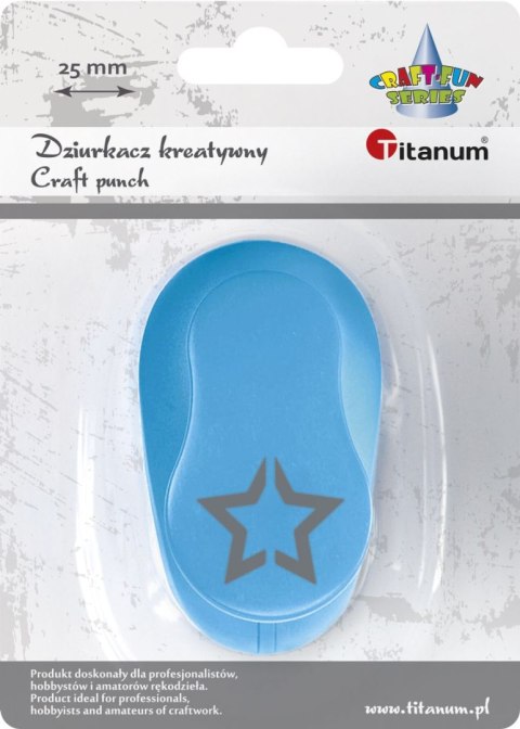 Dziurkacz ozdobny Craft-Fun Series 25mm gwiazda Titanum (T-8810-16) Titanum