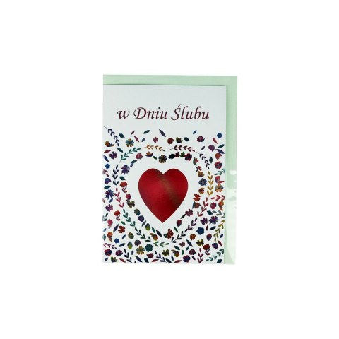 Kartka składana KARNET SLUBNY [mm:] 138x185 Rexus Rexus