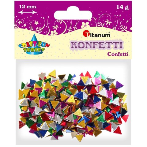 Konfetti Titanum Craft-Fun Series Trójkąty mix kolorów Titanum