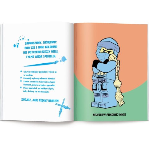 Książka dla dzieci Lego Ninjago. Maluj wodą Ameet Ameet