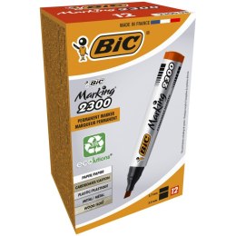 Marker permanentny Bic Marking 2300, czerwony 3,7-5,5mm ścięta końcówka (8209243) Bic