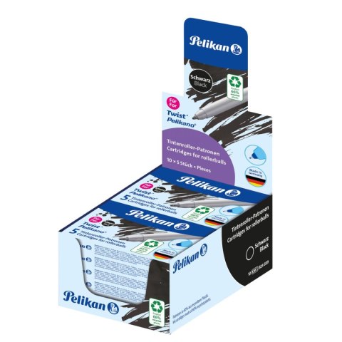 Naboje długie do pióra kulkowego 824699 czarny Pelikan (300010005) Pelikan