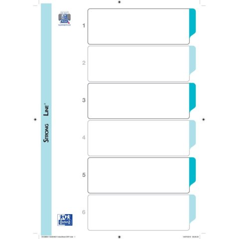 Przekładka czysta Mylar A4+ biały 6k [mm:] 242x302 Oxford (100204992) Oxford