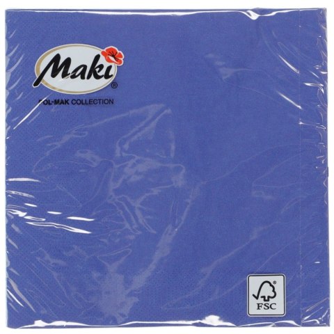 Serwetki granatowy papier [mm:] 330x330 Pol-mak (24) Pol-mak