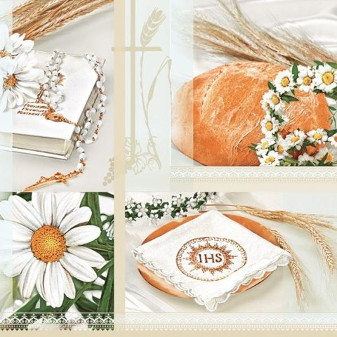 Serwetki komunia mix bibuła [mm:] 330x330 Pol-mak (SL ko) Pol-mak