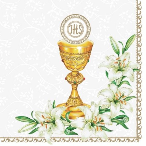 Serwetki komunia mix bibuła [mm:] 330x330 Pol-mak (SL ko) Pol-mak