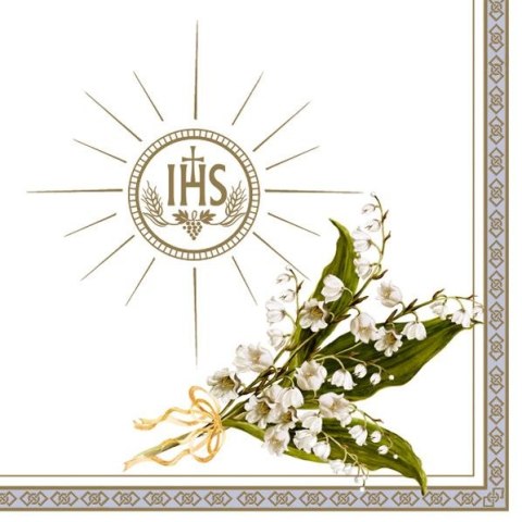 Serwetki komunia mix bibuła [mm:] 330x330 Pol-mak (SL ko) Pol-mak