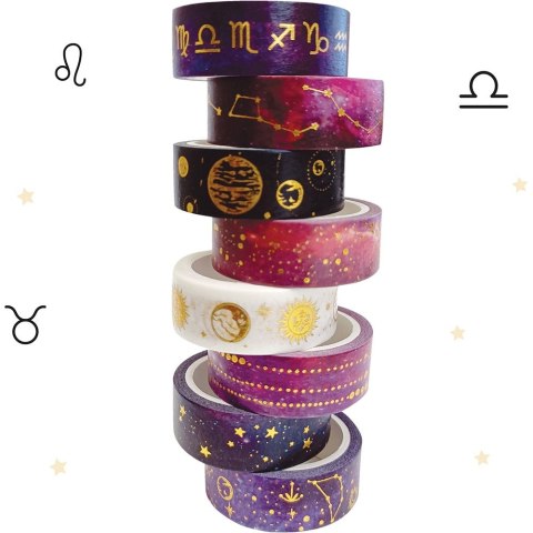 Taśma ozdobna taśma samoprzylepna GALAXY 5M 15x5 [mm x m] mix Interdruk (5902277325907) Interdruk