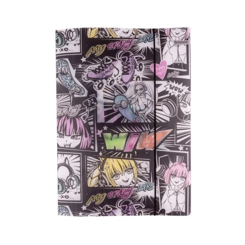 Teczka kartonowa na gumkę priplak-manga A4 mix Beniamin (4249) Beniamin