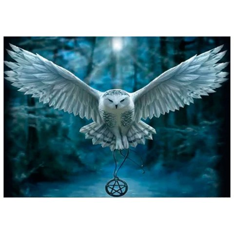 Zestaw kreatywny Diamentowa mozaika 30x40cm Sowa Flamingo Line (TMS24372) Flamingo Line