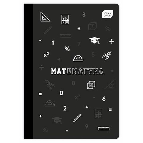 Zeszyt tematyczny Matematyka A5 60k. 70g krata Interdruk Interdruk