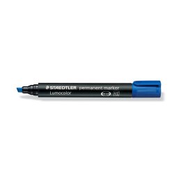 Marker permanentny Staedtler, niebieski 2,0-5,0mm ścięta końcówka Staedtler