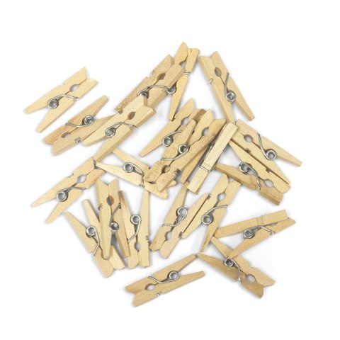 Ozdoba drewniana klamerki złote 25mm Galeria Papieru (253033) Galeria Papieru