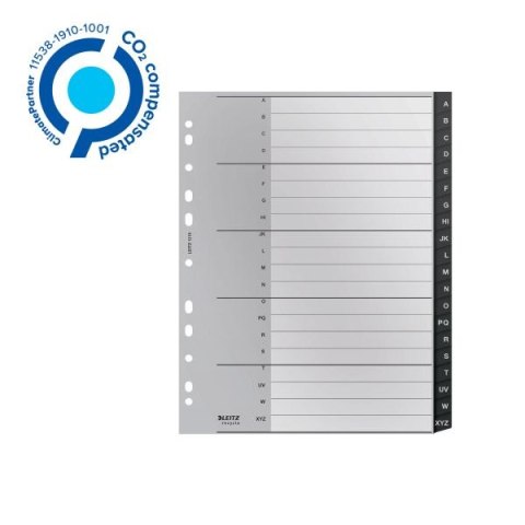 Przekładka numeryczna Recycle A4+ czarne A-Z Leitz (12190000) Leitz