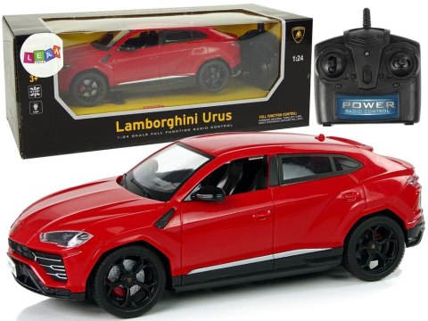 Samochód R/C 1:24 Lamborghini Urus Czerwony 2.4 G Światła Lean (9732) Lean