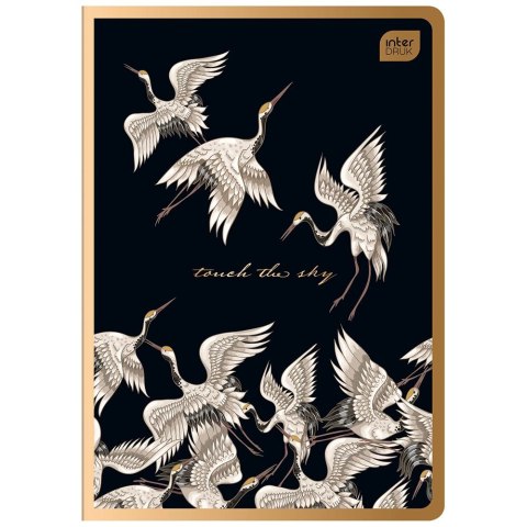 Zeszyt SATIN GOLD METALIC 59022777314130 A5 80k. 70g linia Interdruk (ZE80=MSG) Interdruk