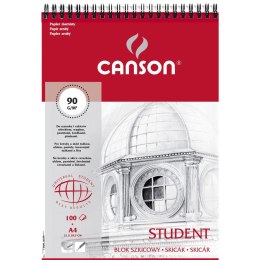 Blok artystyczny Canson Student A4 90g 100k (100553697) Canson