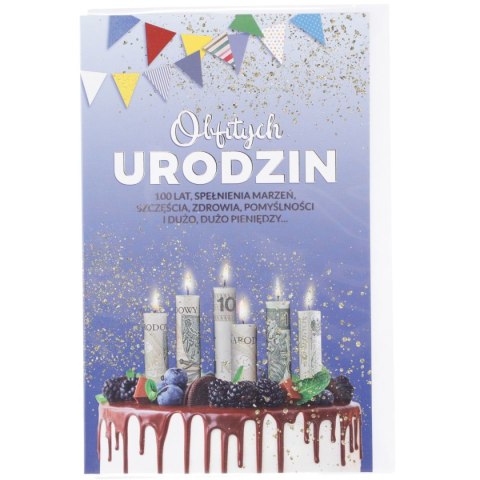 Kartka składana urodzinowy [mm:] 130x205 Art Nuvo (5902973353341) Art Nuvo