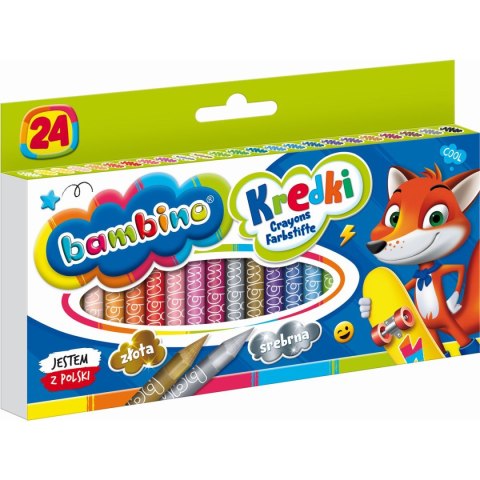 Kredki glinkowe Bambino 24 kol. St.Majewski St.Majewski