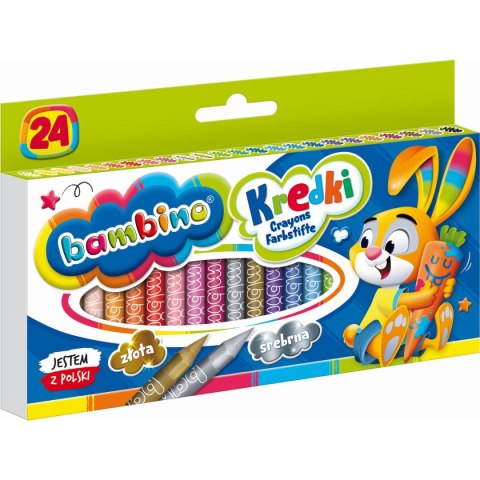 Kredki glinkowe Bambino 24 kol. St.Majewski St.Majewski