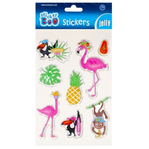 Naklejka (nalepka) S-Boo Jelly Flamingi Stickerboo (493724) Stickerboo