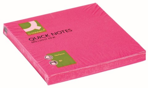 Notes samoprzylepny (karteczki) różowe 80k [mm:] 76x76 Q-Connect (KF10516) Q-Connect
