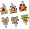 Ozdoba drewniana Craft-Fun Series klamerki kwiatki Titanum (C723) Titanum