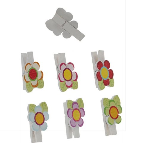 Ozdoba drewniana Craft-Fun Series klamerki kwiatki Titanum (C723) Titanum