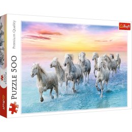 Puzzle Trefl białe konie w galopie 500 el. (37289) Trefl