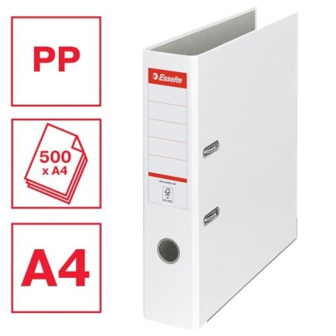 Segregator dźwigniowy Ekonomiczny A4 75mm biały Esselte (11250) Esselte