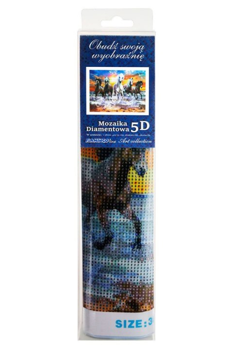 Zestaw kreatywny Diamentowa mozaika 30x40cm Konie 7 Flamingo Line (TH9104-05) Flamingo Line
