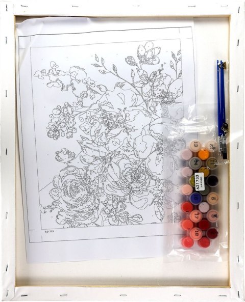 Zestaw kreatywny Malowanie po numerach 40x50cm Kwiaty Flamingo Line (FSY195) Flamingo Line