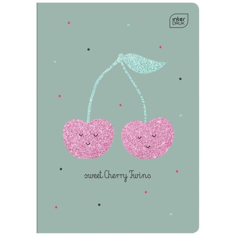 Zeszyt Glitter A5 32k. 70g trzy linie Interdruk (ZE32K=GLI) Interdruk