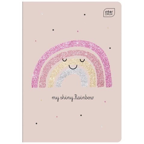 Zeszyt Glitter A5 32k. 70g trzy linie Interdruk (ZE32K=GLI) Interdruk