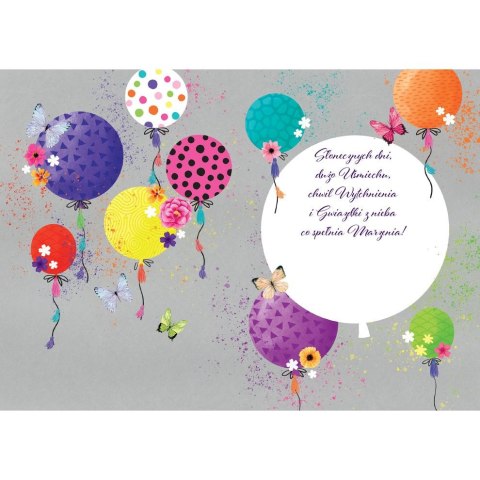 Kartka składana A5 JASKRAWE BALONY Henry (5907465663052) Henry