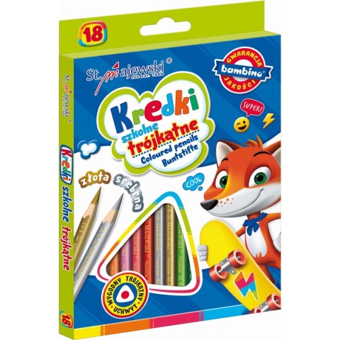 Kredki ołówkowe 18 kol. St.Majewski St.Majewski