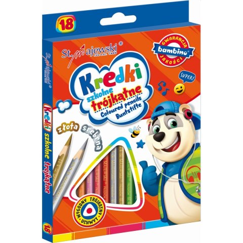 Kredki ołówkowe 18 kol. St.Majewski St.Majewski