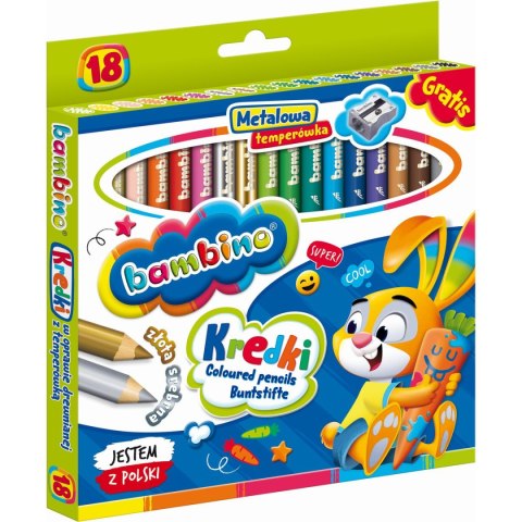 Kredki ołówkowe Bambino 18 kol. St.Majewski St.Majewski