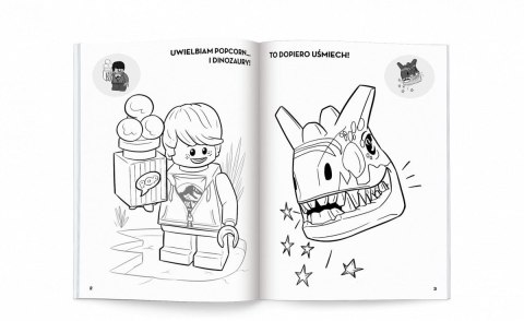 Książka dla dzieci LEGO® Jurassic World™. Kolorowanka z Naklejkami Ameet Ameet