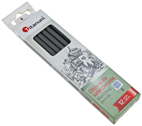 Ołówek w kartonowym pudełku B Titanum Titanum
