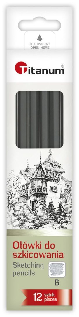 Ołówek w kartonowym pudełku B Titanum Titanum