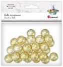 Ozdoba styropianowa Craft-Fun Series złote kulki styropianowe Titanum (23BR1218-18) Titanum